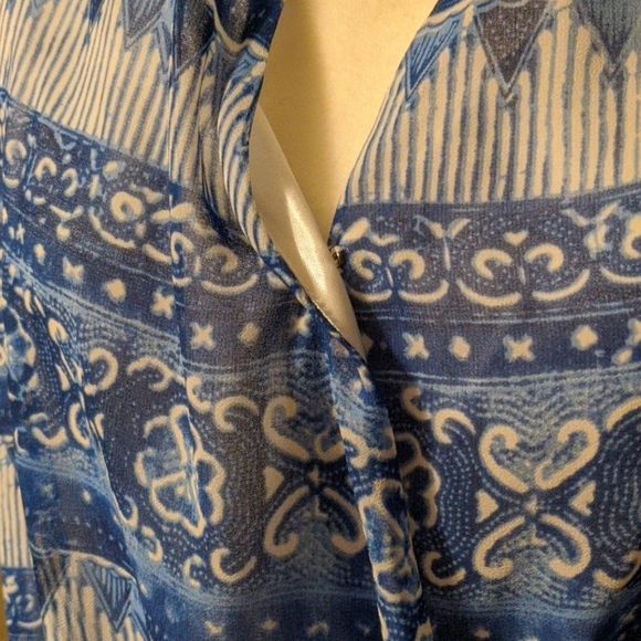 🇨🇦 Sz 16 Bianca Nygärd Georgette Pullover Blouse - Picture 2 of 7